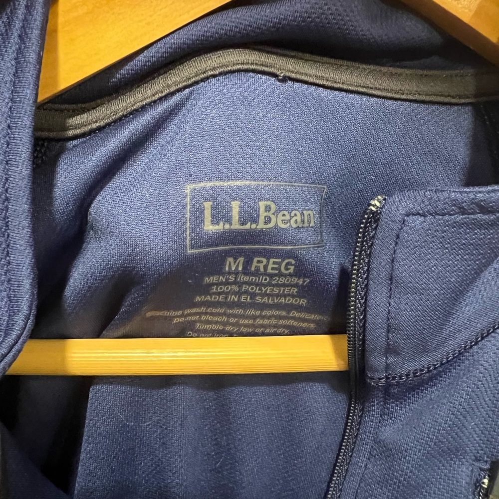 L.L. Bean Quarter-Zip Performance Long Sleeve Pullover Shirt - Picture 6 of 7
